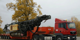 Перевозка экскаваторов на трале - 8