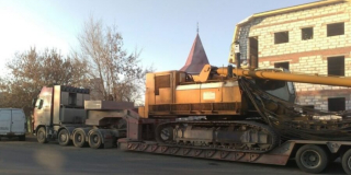 Доставка оборудования для укладки труб