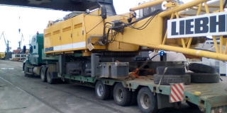 Транспортировка крана Liebherr